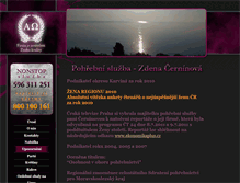 Tablet Screenshot of pohrebnisluzba-cerninova.cz